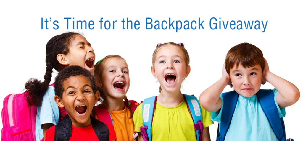 It's time for the Backpack Giveaway!